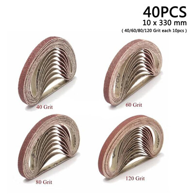 

40pcsSet 04\u00a0x13\u00a0Inch 406080120 Grit Sanding Belts Sander Abrasive Bands