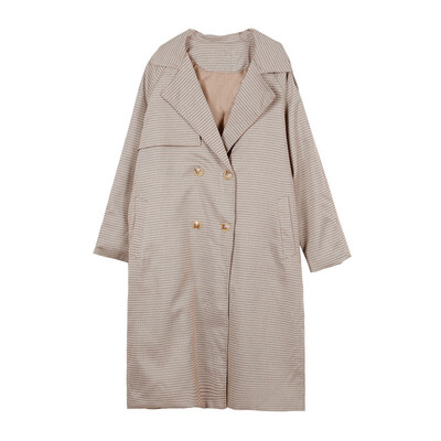 

Han edition in 2018 autumn long coat tooling trench coat