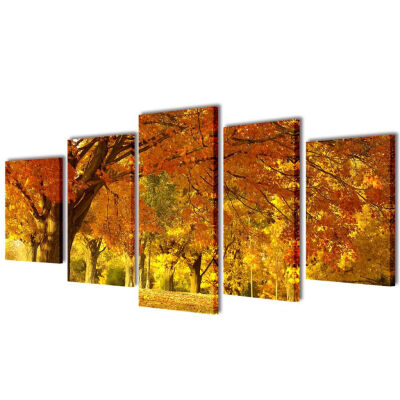 

Canvas Wall Print Set Maple 39" x 20