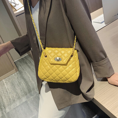 

Lingge chain small bag female 2019 new wave Korean version of the wild Messenger bag senior sense of fashion fashion shoulder bag