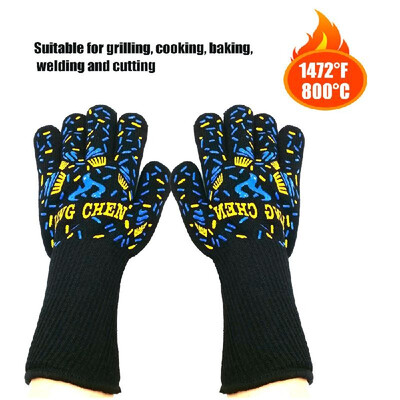 

Kitchen Gloves BBQ Heated Heat-resistant Multi-purpose Cooking Gloves Suitable for Grilling Cooking Baking Welding&Cutting