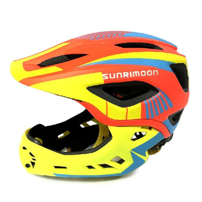

Kid Bike Full Face Helmet Children Safety Riding Skateboard Helmet Inline Skating Sports Protective Equipment with Detachable Chin