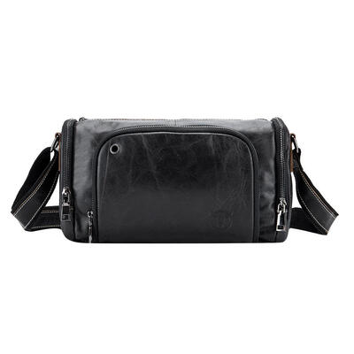 

BULLCAPTAIN Weekend Duffle Bags Men Sport Big Shoulder Genuine Leather Bags