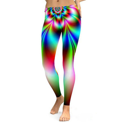 

Womens Yoga Print Pants Fitness Leggings Running Gym Workout Sports Trousers