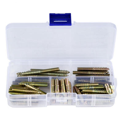 

Greensen 80pcs M5 Dowel Screw Woodworking Furniture Connector Double Ended Screw Hanger Bolt