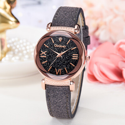 

RM Fashion Simple Roman Numeral Scale Starry Dial Dial Quartz Female Watch
