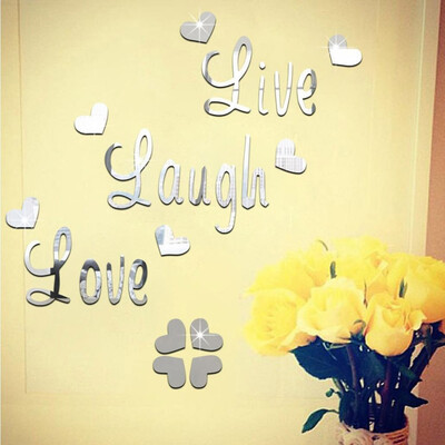 

〖Follure〗Live Laugh Love Quote Removable Wall Art Stickers Mirror Decal DIY Room Decor A