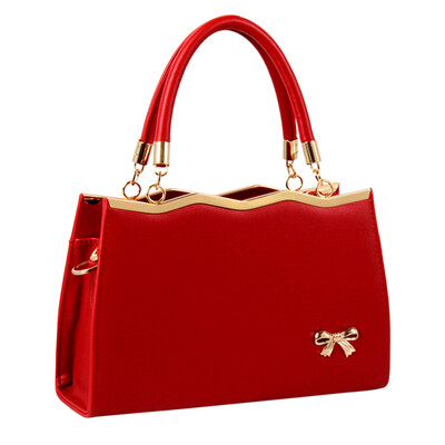 

Tailored Fashion Women Bowknot Handbag Crossbody Bag Shoulder Bag Messenger Bag Black
