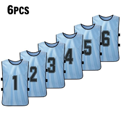

6 PCS Kids Basketball Pinnies Quick Drying Basketball Jerseys Youth Sports Scrimmage Soccer Team Training Bibs Practice Sports Ve