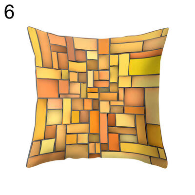 

Multicolor Rhombus Throw Pillow Protector Case Cushion Cover Bedding Articles
