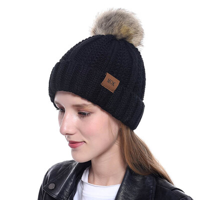 

Tailored New Women Girls Keep Warm Winter Casual Knitted Hat Wool Hemming Hat Ski Hat