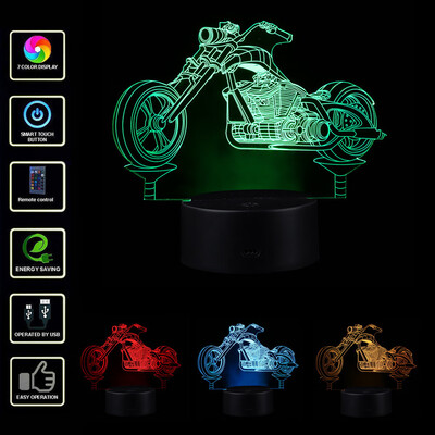 

〖Follure〗LED 3D Illuminated Lamp Optical Illusion Desk Night Light With 7 Color Changing