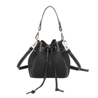 

Vintage Women Drawstring Crossbody Bags Casual Handbags Shoulder Bucket Bag