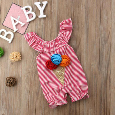 

Cute Newborn Toddler Baby Girl Flower Clothes Romper Bodysuit Sunsuit Outfit Set