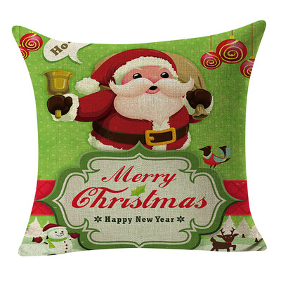 

Siaonvr Christmas Pillow Cover Linen Pillowcases Decorative Home Decoration 45x45cm