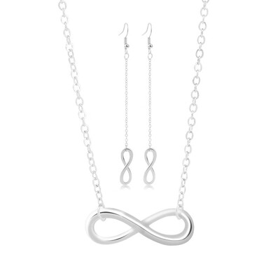 

3pcs Cross Design Earrings Necklace Set For Women Female Romantic Women Jewelry Chain Pendant Necklace And Drop Earrings