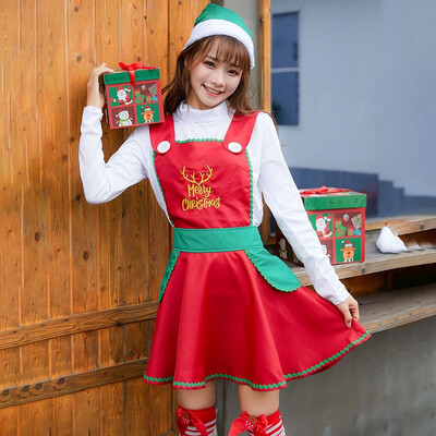 

Gobestart Womens Winter Performance Pleated Skirt Christmas Series Japanese Uniform Suit