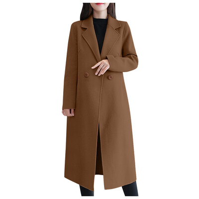 

Toponeto Women Casual Button Coat Elegant Long Sleeve Work Office Fashion Jacket