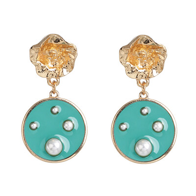 

Fashion cute pearl Crystal Dangle Drop Earrings Women Hanging Earrings Girls Indian Bridal Party Statement Jewelry Wholesale
