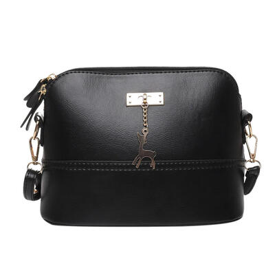 

Women Sling Oil Wax Leather Shell Bag Deer Satchel Shoulder Crossbody Bags
