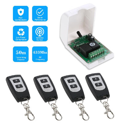 

Smart Home 433Mhz RF DC 12V 2CH Learning Code Wireless Remote Control Switch Relay Receiver Transmitter Universal Remote Switch Sy