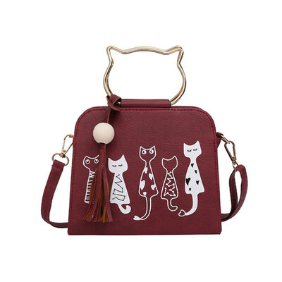 

Tailored Bag 2017 new trend ladies cat handbag shoulder diagonal female package RD