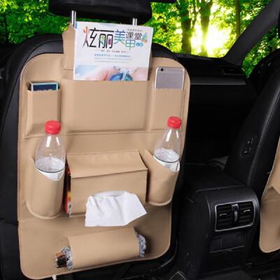 

Car Seat Storage Bag Hanging Car Back Child Safety Multifunction Leather Storage Box Multi-Pocket Scratch Rresistant
