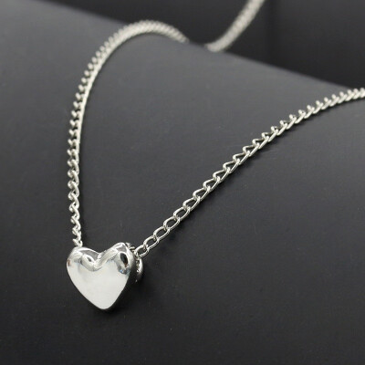 

HHYDE New Sliver & Gold Colors Metal Chain Heart Shape Pendant Necklaces Elegant Women Necklace Jewelry Birthday Gift for Girl