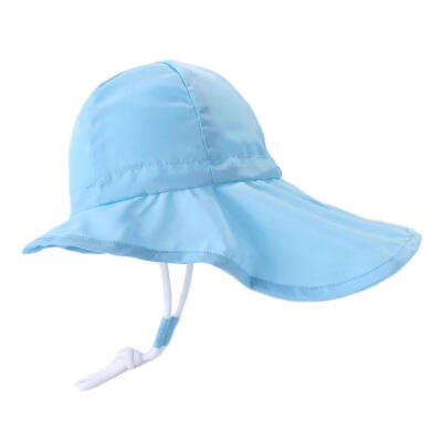 

Summer Baby Children Sun Hat Drawstring Beach Outdoors Big Fisherman Caps