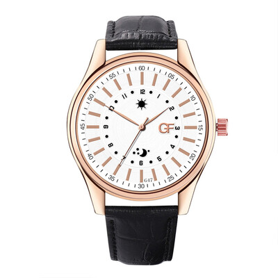 

Gobestart Hot Man Leather Watch Whatever Late Anyway Letter Watches New Pointer Glow