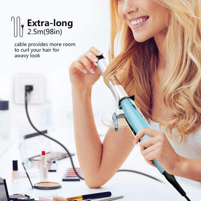 

New Portable Steam Hair Curler Dry And Wet Dual Use Ceramic Hair Curling IronUK Plug