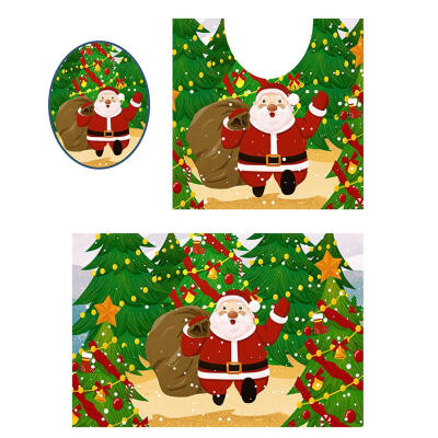 

Christmas Santa Clause Self-adhesive Bathroom Non-slip Toilet Floor Sticker