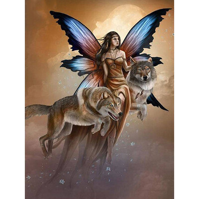 

Diamond Painting Portrait Full Square Drill Diamond Mosaic Fairy Cross Stitch Kit Diamond Embroidery Girl Home Decoration