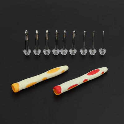 

Greensen 9 in 1 Crochet Hook Set Weave Sweater Knitting Sewing Needle DIY Craft Sewing Accessory