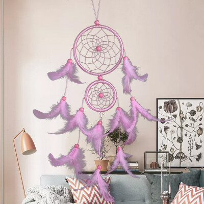 

Toponeto Handmade Dream Catcher Feathers Decoration For Car Wall Hanging Room Home Decor