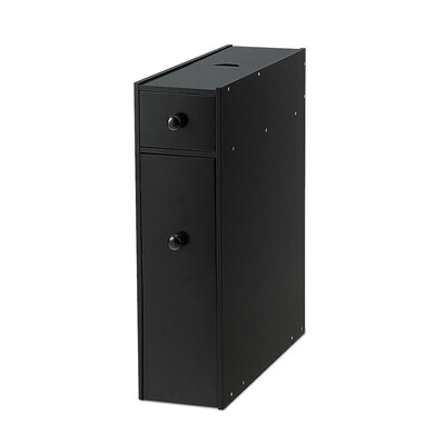 

White Bathroom Cabinet Space Saver Storage Organizer-White