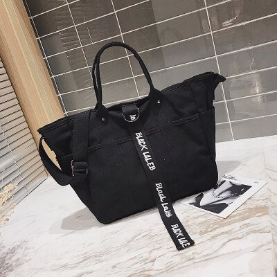 

Autumn&winter big bag woman 2019 new Chaohan version 100 lap slanted canvas bag large capacity single shoulder fashion tote ba