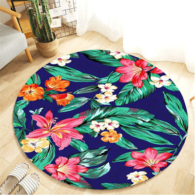 

Toponeto Tropical Plant Leaves Comfortable Living Room Childrens Room Carpet 40cm