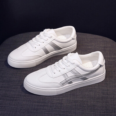 

Basic white shoes 2019 summer new flat-bottomed mesh red board shoes Joker thick-soled western style white shoes summer womens sh