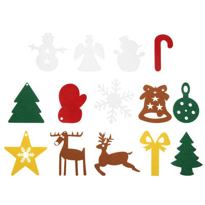 

Non-Woven Elk Snowflake Snowman Christmas Tree Pendant Ornaments Xmas Decor