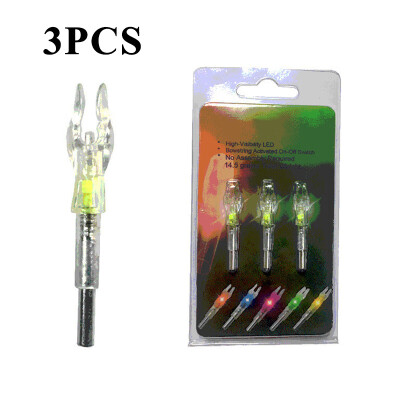 

3PCS New Archery LED Lighted Arrow Nocks Hunting Arrow Tail 42mm 5 Colors