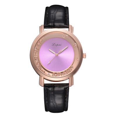 

New Product Watches Women Simple Thin Dial Ladies Casual Dress Quartz Wristwatch Solid Color Leather Strap Clock Reloj Mujer