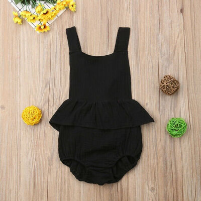 

Summer Newborn Baby Girl Bow-knot Sleeveless Romper Jumpsuit Playsuit Outfit