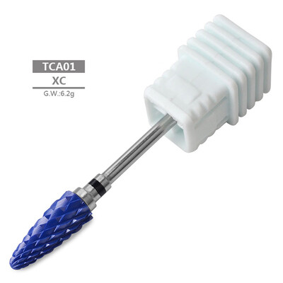 

Gobestart 1PC Blue Nano Coated Carbide Nail Drill Bit Gel Remove Polishing Manicure Tool