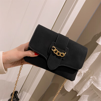 

Qiao Bani 2019 new South Korea Dongdaemun fashion frosted chain three-tier small square bag shoulder diagonal female bag tide