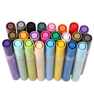 

Acrylic Paint Marker Pens 24 Colors Art Permanent Markers Highly Pigmented Acrylic Pens Great for Beginners