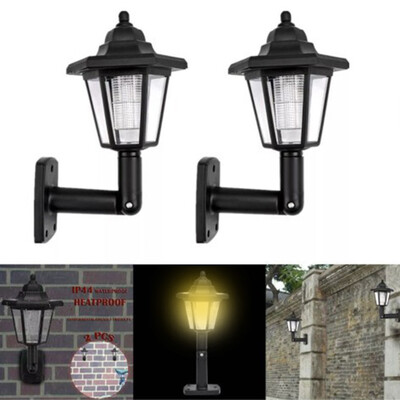 

〖Follure〗2x Solar Power LED Light Path Way Wall Landscape Mount Garden Fence Lamp Outdoor