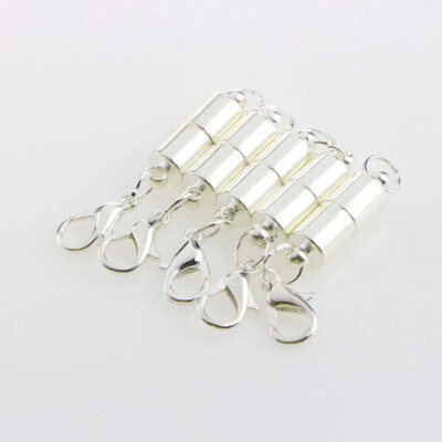 

5 Pcs Gold Color&Silver Color Tone Magnetic Lobster Clasp for Jewelry Necklace Bracelet