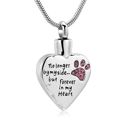 

Pet ashes Necklace Heart-shaped Open Ashes Pendant