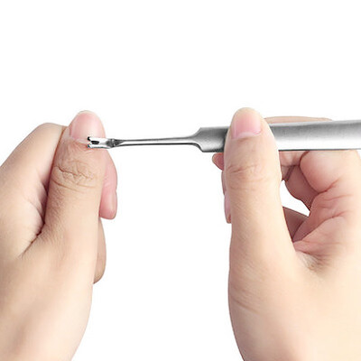 

Nail tools stainless steel metal dead skin fork manicure edge keratin push dead skin push dead skin blade